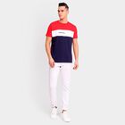 Men's 100% Cotton Round Neck Half Sleeves T-Shirt, लाल, small image number null