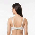 Women's White Regular T-Shirt Bra, White, small