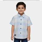 Boys Yellow Cotton Half Sleeve Classic Casual Shirt, Yellow, small