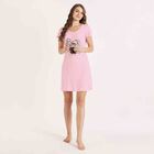 Printed Knee Length Nighty, Pink, small image number null