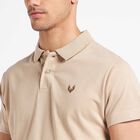 Solid Polo Shirt, Beige, small image number null