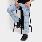 Men's 100% Cotton Jeans, Light Blue, small image number null