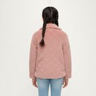Girls Dusty Pink Classic Casual Jacket, Pink, small image number null