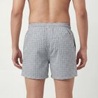 Men's Light Grey Regular Fit Solid Boxers, हल्का ग्रे, small