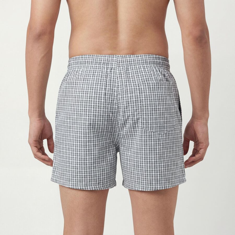 Men's Light Grey Regular Fit Solid Boxers, हल्का ग्रे, large