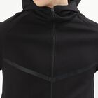 Men's Jet Black Hooded Neck Casual Sweatshirt, काला, small image number null