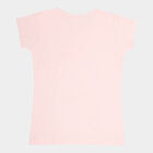 Girls Cotton T-Shirt, Peach, small image number null