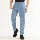 Men's Light Steel Blue Regular Fit Reflective Detail Track Pants, मध्यम नीला, small image number null
