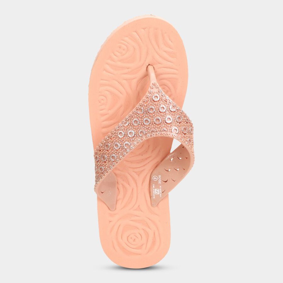 Womens Emboss Sliders, Pink, large image number null