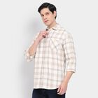 Men's 100% Cotton Casual Shirt, गहरा पीला, small