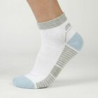 Men's White Regular Fit Striped Pack of 3 Socks, गहरा नीला, small