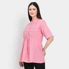 Ladies' 100% Cotton Kurti , गुलाबी, small