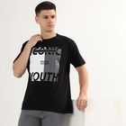 Men's 100% Cotton Round Neck Half Sleeves T-Shirt, Black, small image number null