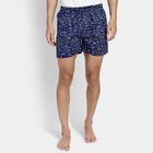 Men's 100% Cotton Boxers, Navy Blue, small image number null