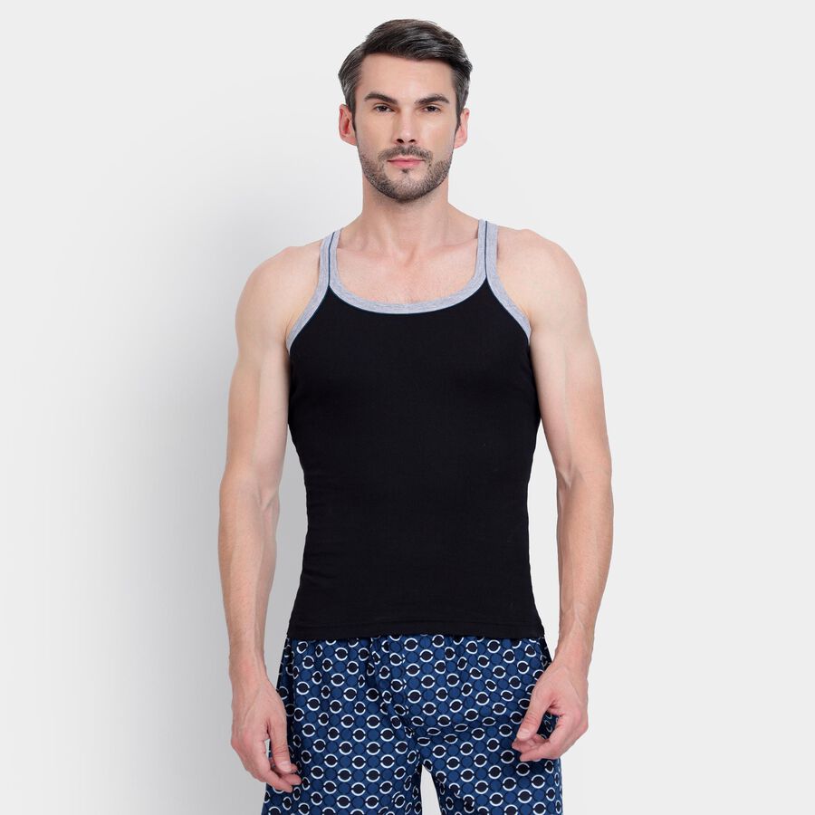 Men's Cotton Gym T-Shirt, Black, large image number null