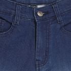 Boys' Stonewashed Blue Regular Fit Jeans, गहरा नीला, small image number null