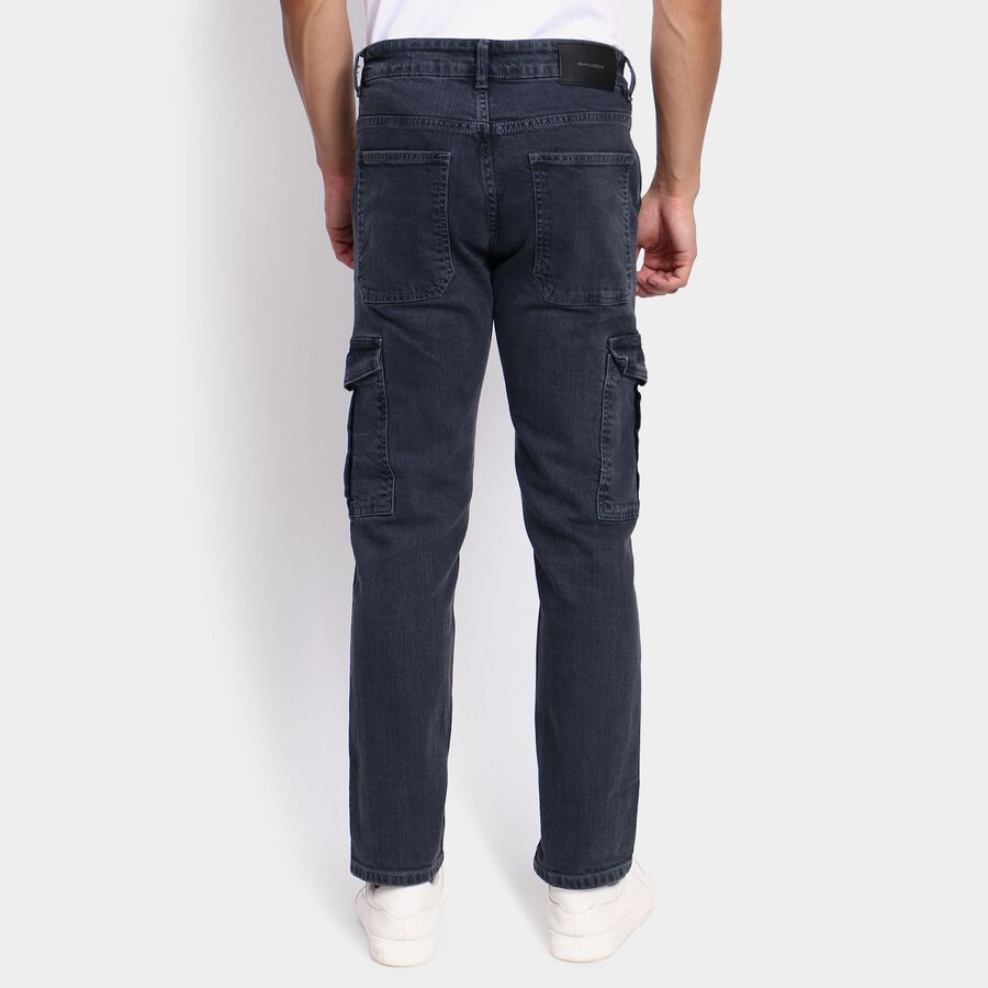 Men's Slim Fit Jeans, गहरा ग्रे, large image number null