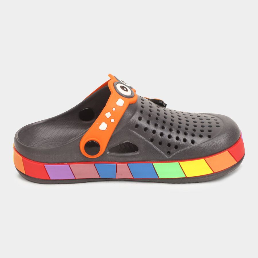 Boys Solid Clog, ग्रे, large image number null