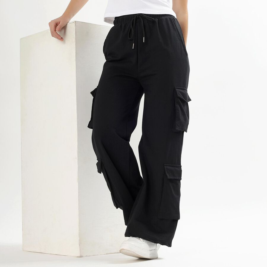 Ladies' Track Pants, Black, large image number null