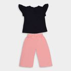 Girls' Capri Set , Navy Blue, small image number null