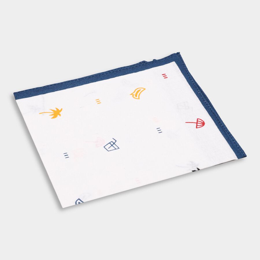 Boys' 100% Cotton Hanky , White, large image number null