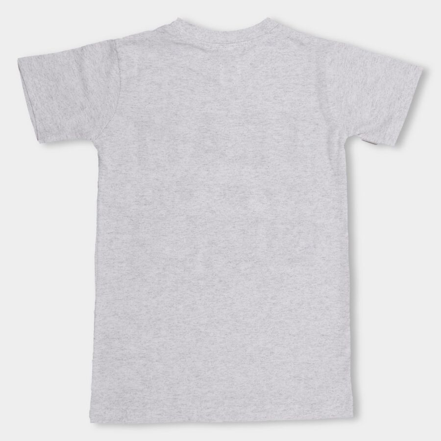 Boys' Half Sleeves T-Shirt , एक्रू मिश्रित, large