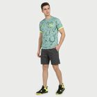 Men's Aqua Round Neck Regular Drifit T-Shirt, Aqua, small