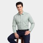 Men's Mint Green Formal Shirt, गहरा हरा, small