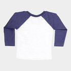 Infants Cotton T-Shirt, Navy Blue, small image number null