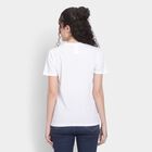 Ladies' Round Neck T-Shirt , सफ़ेद, small image number null