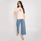 Ladies' 100% Cotton Round Neck T-Shirt , Light Pink, small
