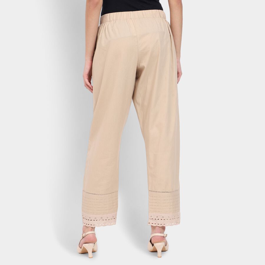 Ladies' 100% Cotton Palazzos , गहरा पीला, large image number null