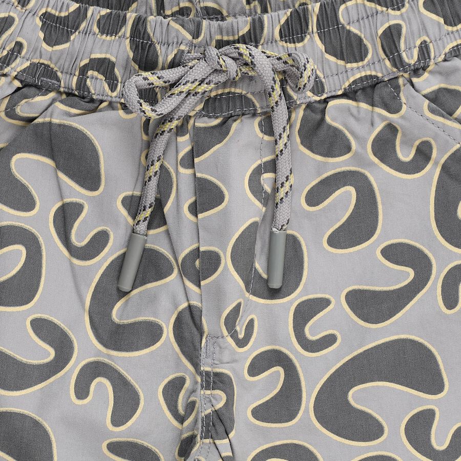 Boys' 100% Cotton Bermuda, Light Grey, large image number null