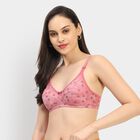 Ladies' 100% Cotton Bra , Lilac, small