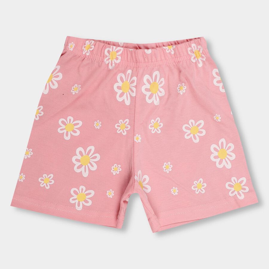Girls' Pull Ups Shorts, हल्का गुलाबी, large image number null
