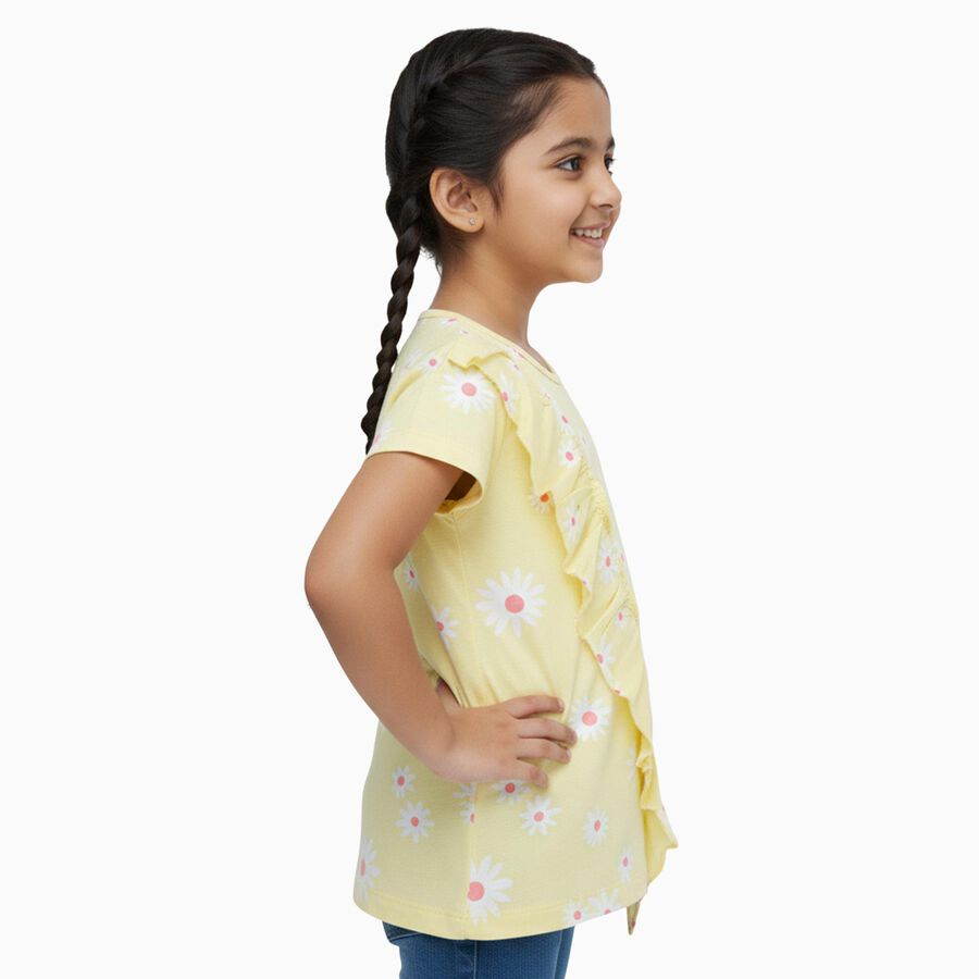 Girls' T-Shirt, पीला, large image number null