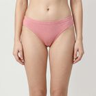 Women's Lilac Regular Fit Solid Panty, लाइलेक, small