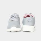 Women's Grey Lace-Up Sneakers, ग्रे, small
