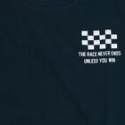 Boys Navy Blue 100% Cotton Mandarin Collar Anchor Printed Baba Suit, Teal Blue, small