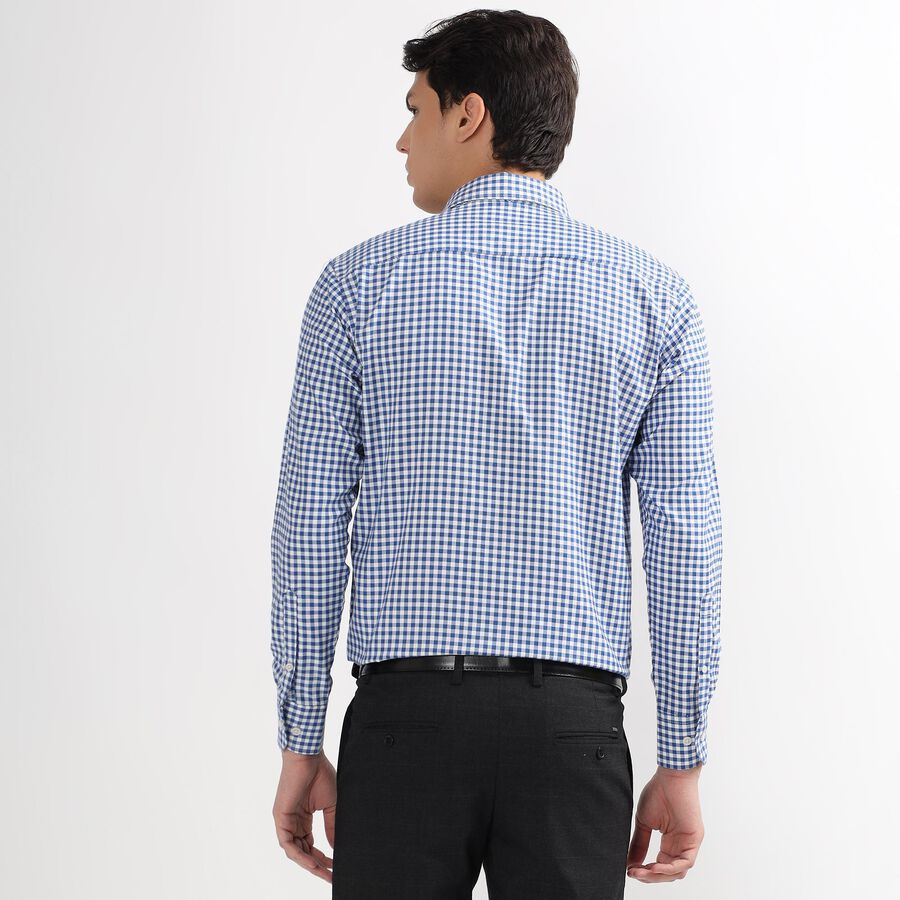 Men's Cut Away Collar Formal Shirt , Mid Blue, large image number null