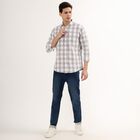 Men's 100% Cotton Regular Collar Casual Shirt , हल्का ग्रे, small image number null