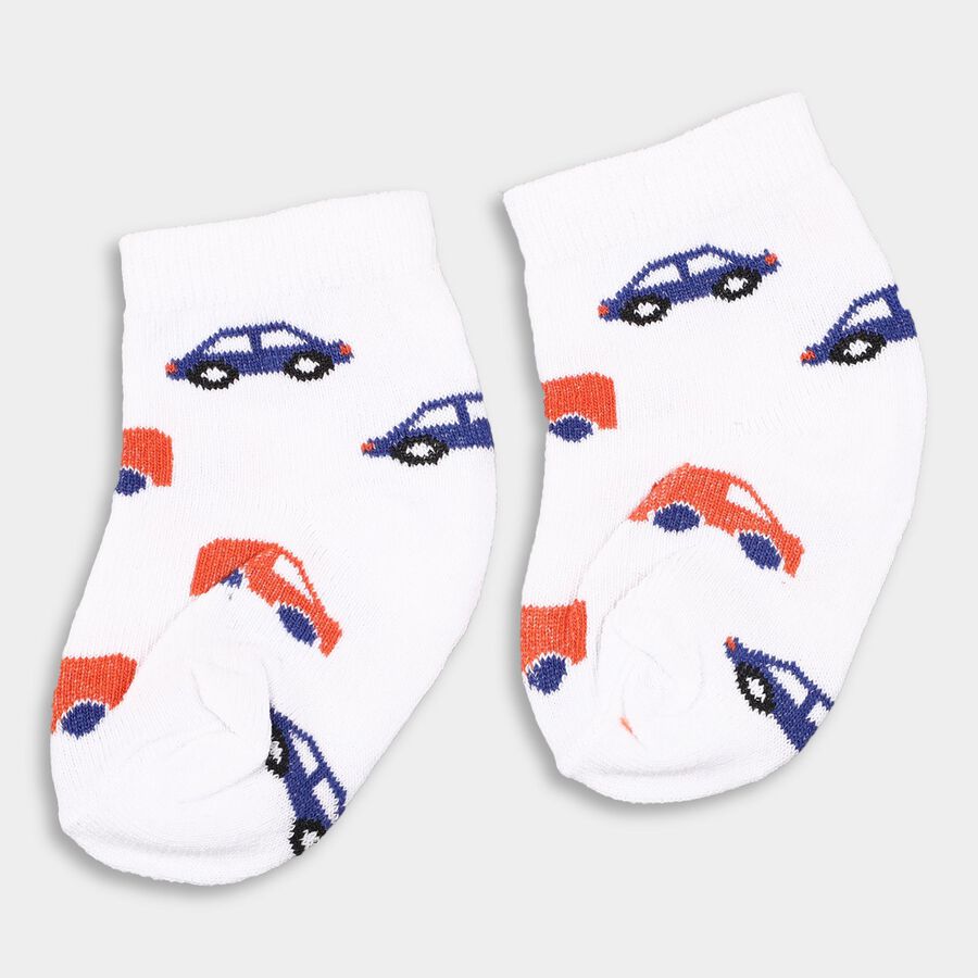 Infants' Socks (Pack of 3), White, large