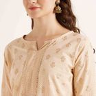 Printed Kurta, Beige, small image number null