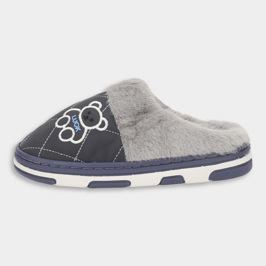 Kids' Winter Slipper, Navy Blue, large image number null