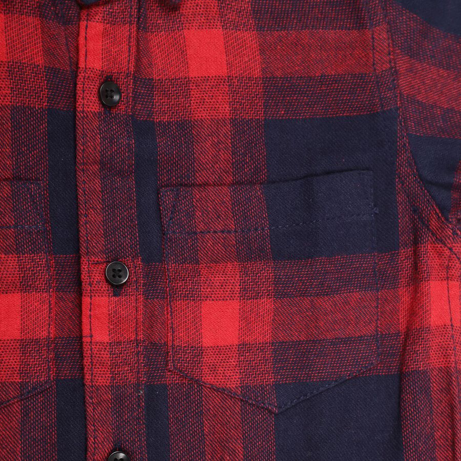 Boy's 100% Cotton Casual Shirt , लाल, large image number null