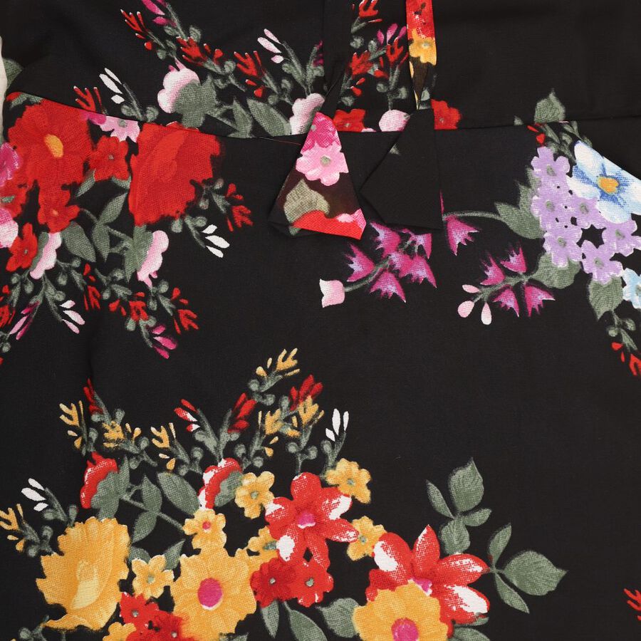 Girls' Dress, Black, large image number null