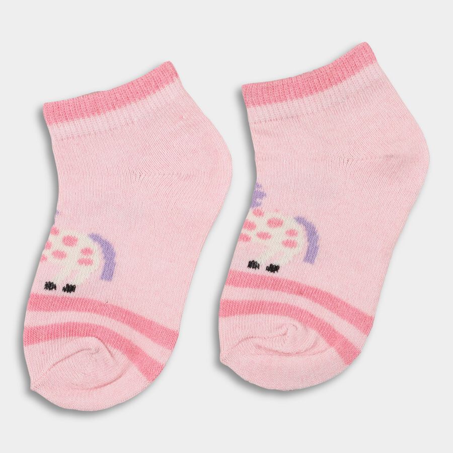 Girls' Socks (Pack of 2), Pink, large image number null