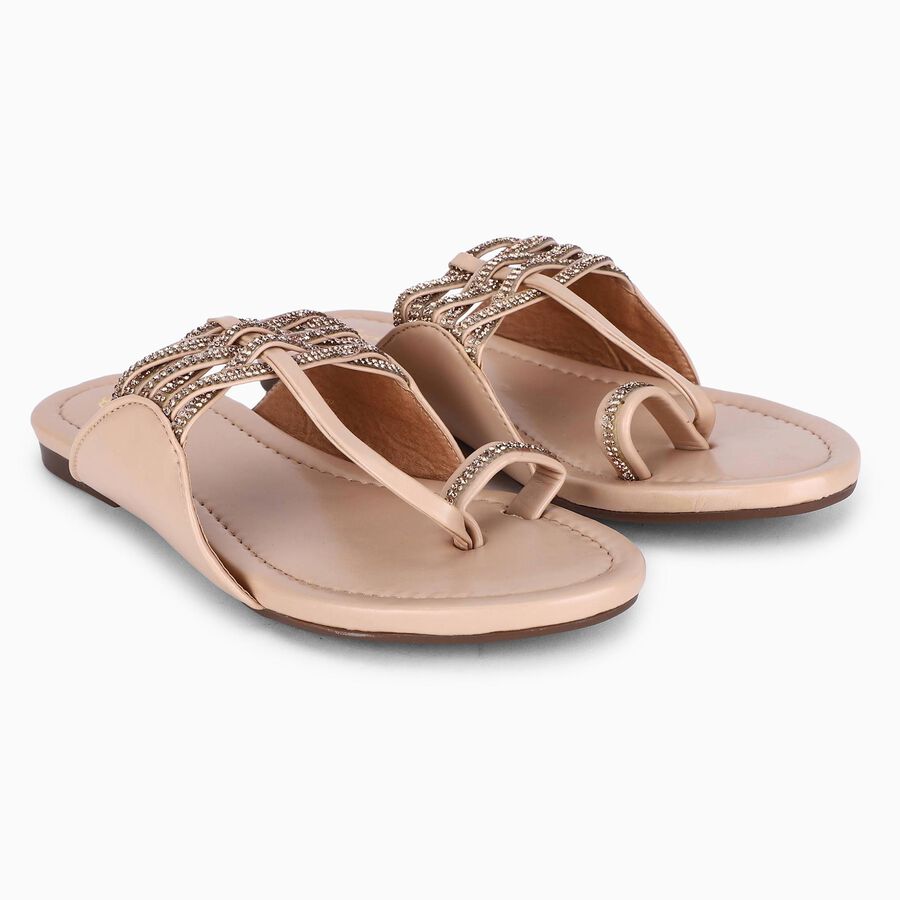 Ladies' Sandal, Beige, large