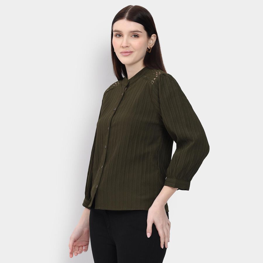 Ladies' Shirt , Olive, large