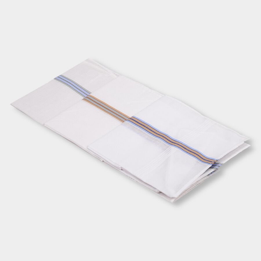 Men's Hanky, White, large